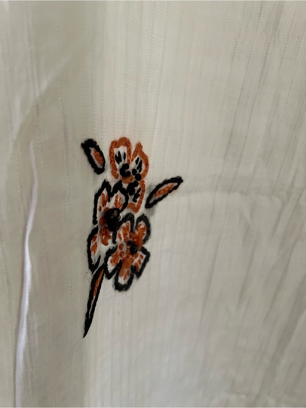 True vintage 1920s Embroidered V-Neck Nightie / Slip Dress - Picture 6 of 7